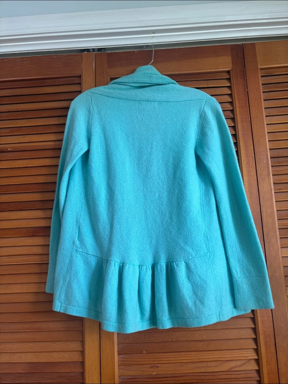 Lilly‎ Pulitzer Womens Bryn Cashmere Cardigan  Light Aqua Open-Front Cardigan